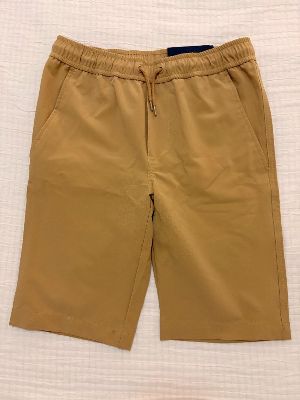 New Nautica Shorts Boys 10 Regular Khaki School Uniform Pull On Active